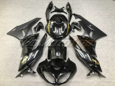 2010 Kawasaki Ninja Zx 6r Black Fairing Kit 1