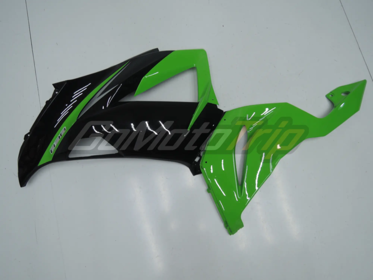 2013 Kawasaki Ninja Zx 6r Black Green Fairing Kit 6