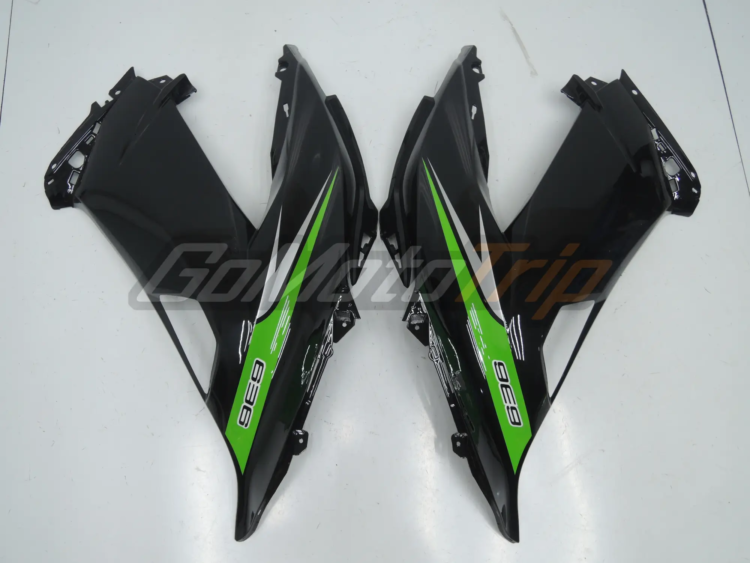 2013 Kawasaki Ninja Zx 6r Black Green Fairing Kit 8