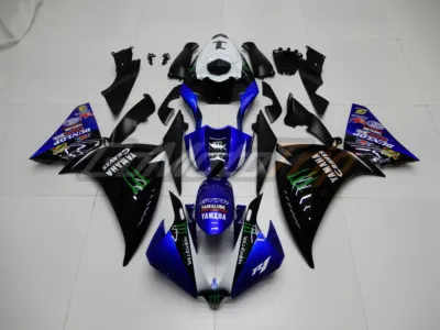 2012 2014 Yamaha Yzf R1 Monster Energy Graves Fairing Kit 1