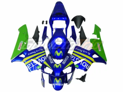 2003 2004 Honda Cbr600rr Blue Movistar Fairing Kit Gs