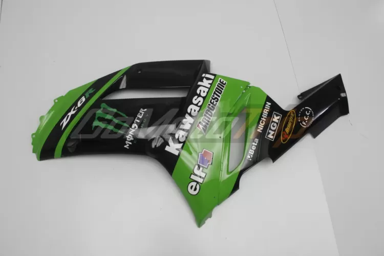 2007 2008 Kawasaki Ninja Zx 6r Zx Rr 2009 Motogp Livery Fairing Kit 7