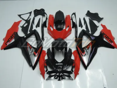 2008 2010 Suzuki K8 Black Red Fairing 1