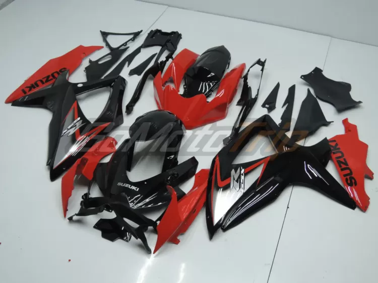 2008 2010 Suzuki K8 Black Red Fairing 2