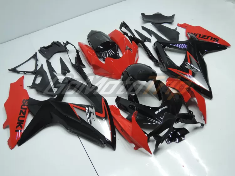 2008 2010 Suzuki K8 Black Red Fairing 3