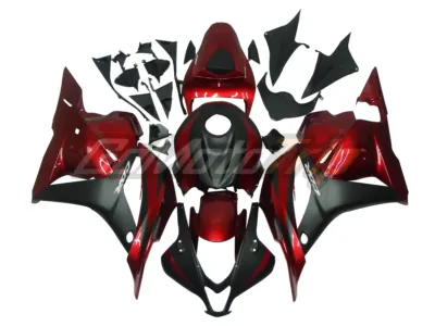 2009-2012-Honda-CBR600RR-Pearl-Red-Black-Fairing-GS