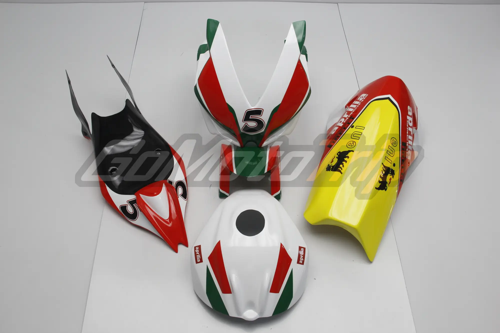 2009-2014 Aprilia RSV4 Alitalia Tricolor Race Fairing 1