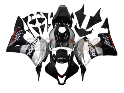 2007-2008-Honda-CBR600RR-Black-Silver-REPSOL-Fairing-30