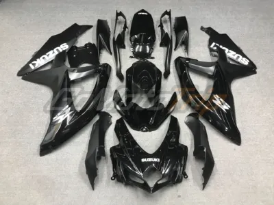 2008 2010 Suzuki Gsx R750 600 Black Fairing Kit 1