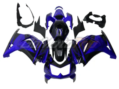 2008 2012 Kawasaki Ninja 250r Blue Black Fairing Gs