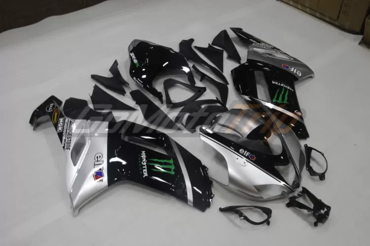 2007 2008 Kawasaki Ninja Zx 6r Silver Zx Rr 2009 Motogp Livery Fairing 3