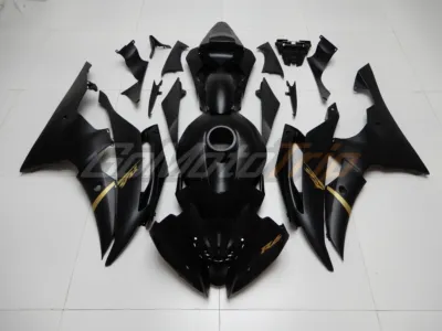 2008 2016 Yamaha Yzf R6 Matte Black Fairing 1