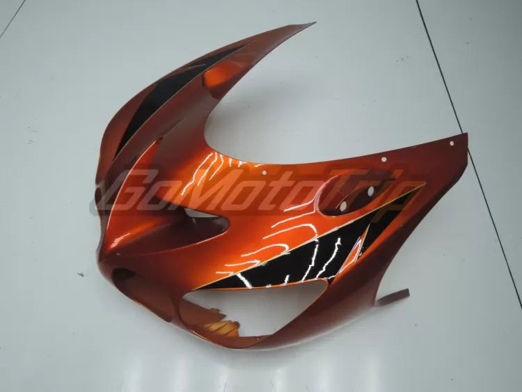 2009 Kawasaki Ninja Zx 14r Black Orange Fairing2 Kit 4