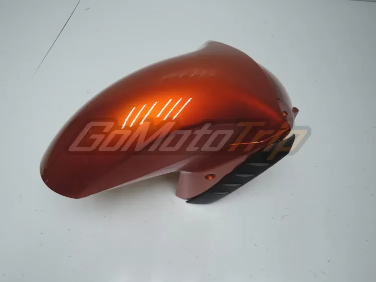 2009 Kawasaki Ninja Zx 14r Black Orange Fairing2 Kit 5