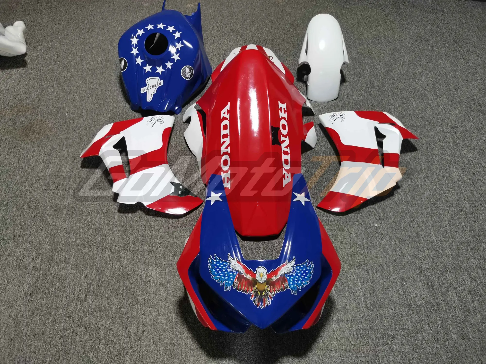 2017-2023 Honda CBR1000RR American Flag Race Fairing 1