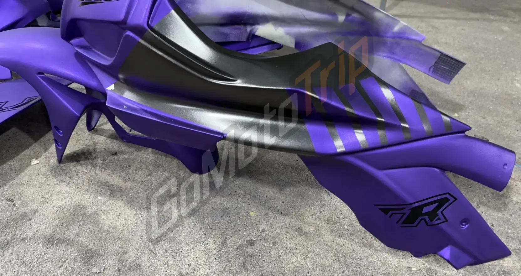 2019 2024 Yamaha Yzf R3 Purple Race Fairing 3