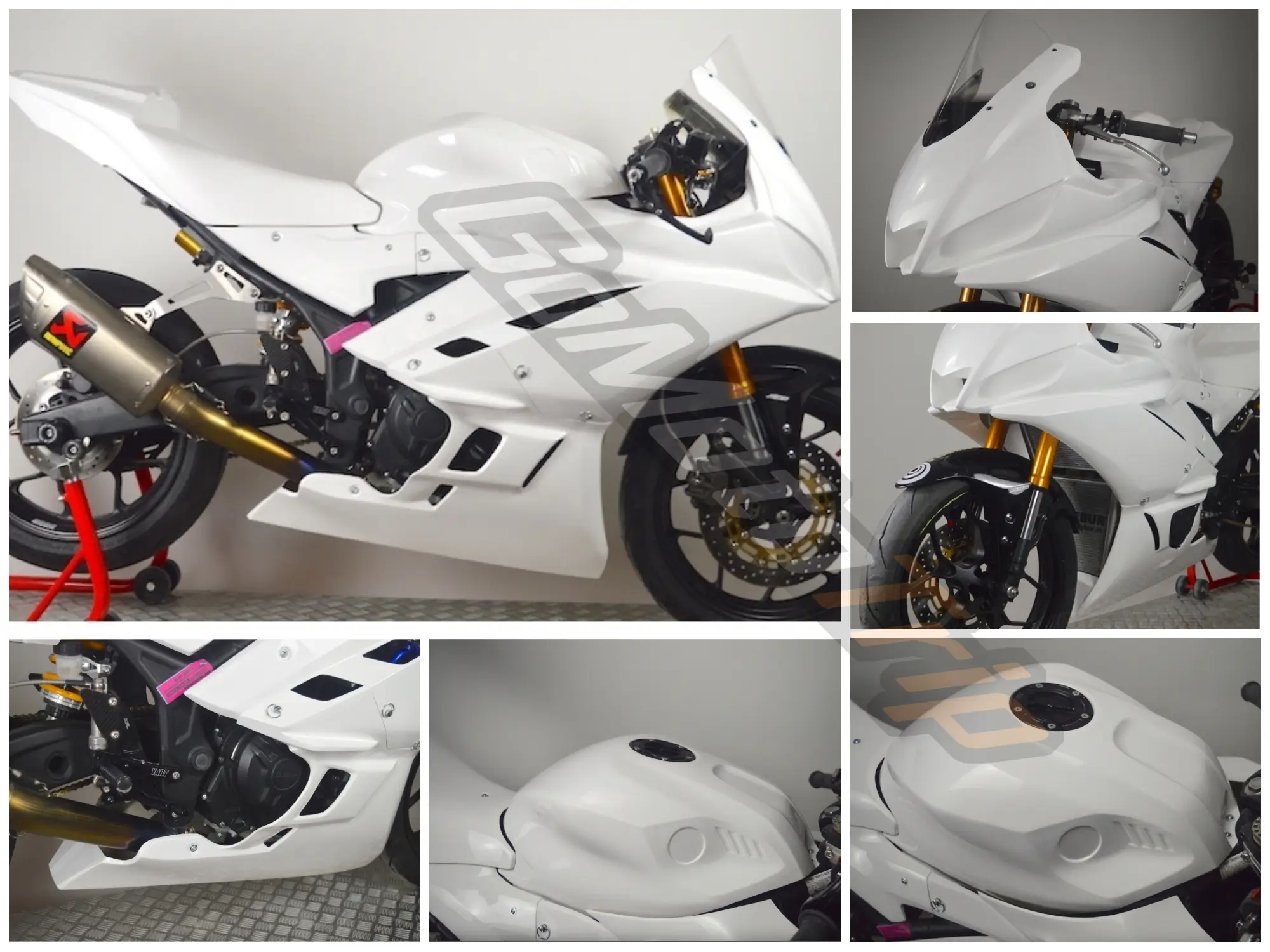 Yamaha Yzf R3 2019 2024 Race Bodywork On Bike