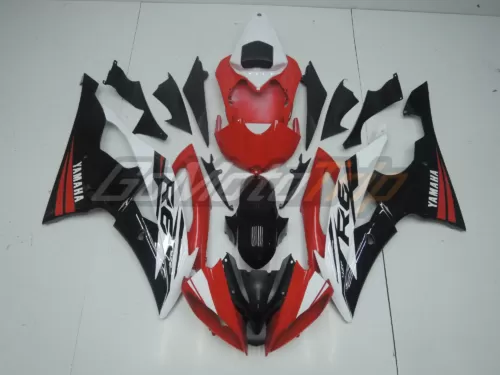 2014 Yamaha Yzf R6 Rapid Red Pearl White Fairing 1