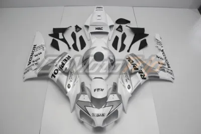 2006 2007 Honda Cbr1000rr Silver White Repsol Fairing Kit 1