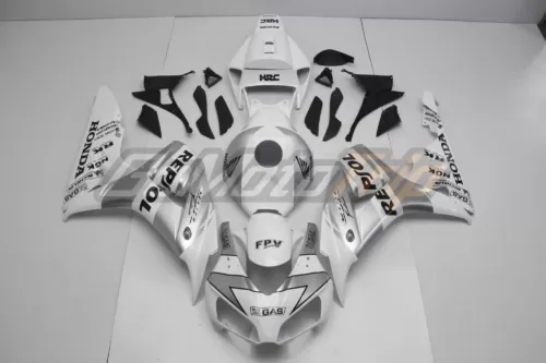 2006 2007 Honda Cbr1000rr Silver White Repsol Fairing Kit 1