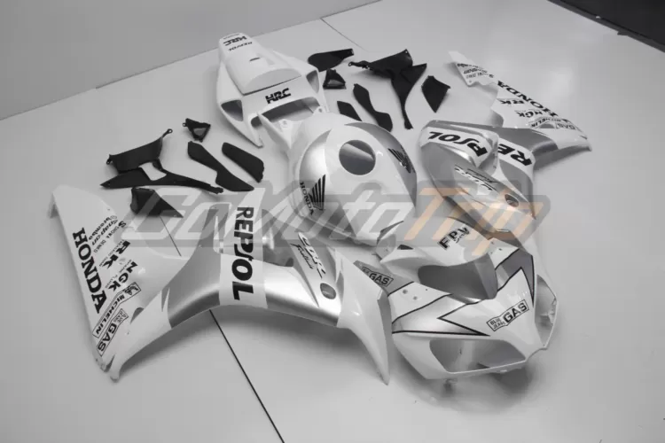 2006 2007 Honda Cbr1000rr Silver White Repsol Fairing Kit 3