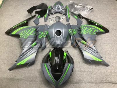 Ninja 300 Grey Green Fairing 1