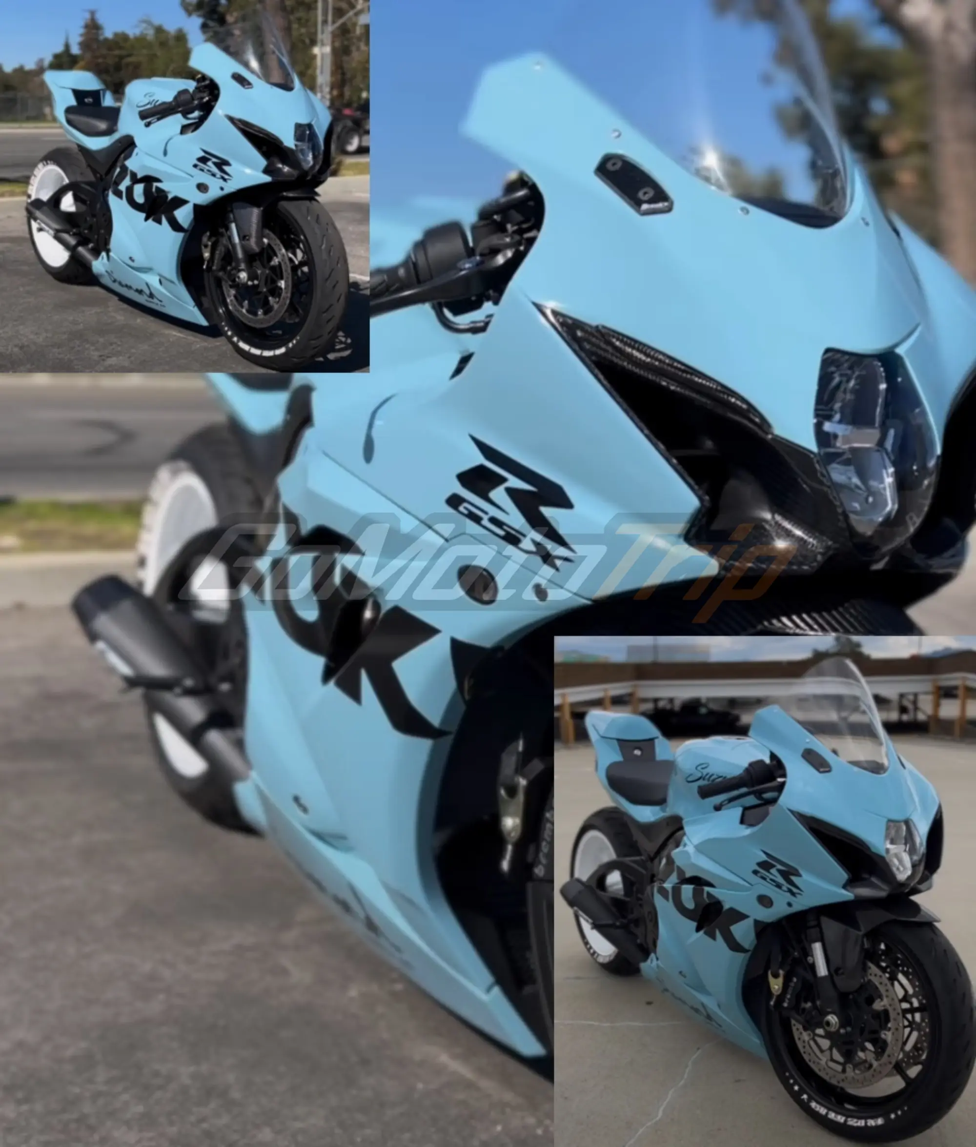 2011 2023 Suzuki Gsx R750 600 Gloss Sea Breeze Blue Fairing 4