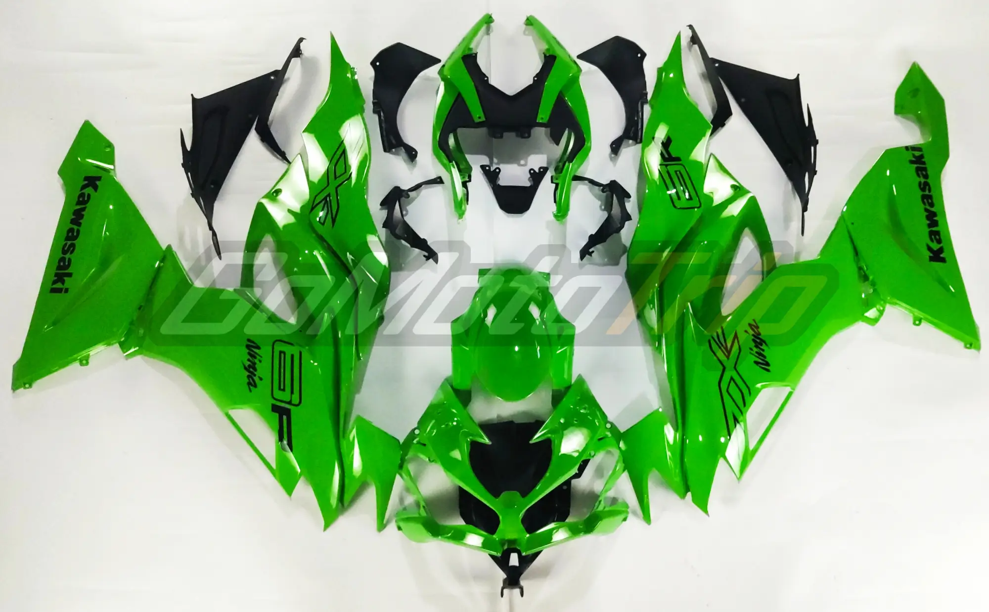 2019-2023 Kawasaki Ninja ZX-6R Lime Green Fairing Kit 1