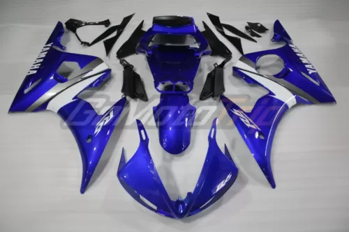 2003 2005 Yamaha Yzf R6 Blue Fairing Kit 1