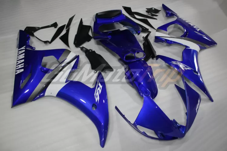 2003 2005 Yamaha Yzf R6 Blue Fairing Kit 3