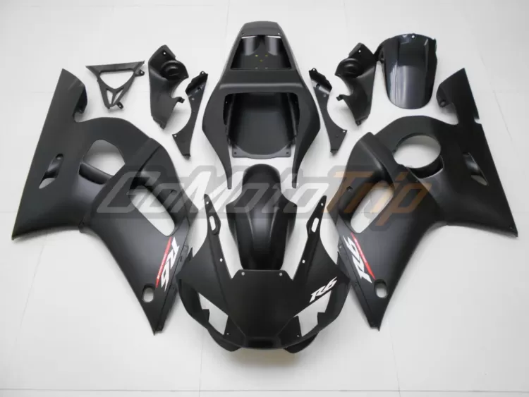 1998 2002 Yamaha Yzf R6 Black Fairing Kit 1