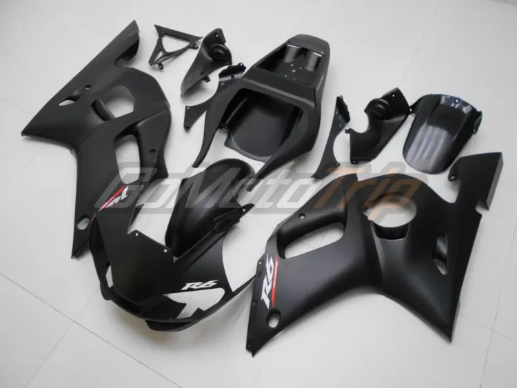 1998 2002 Yamaha Yzf R6 Black Fairing Kit 2