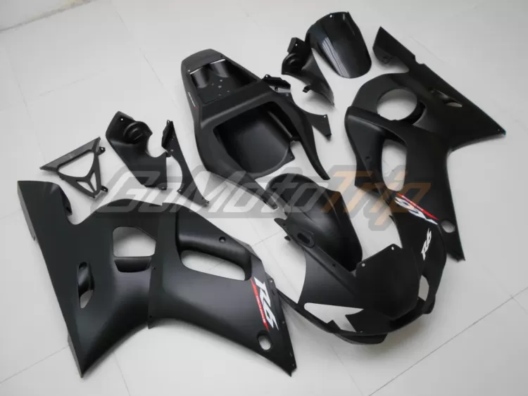 1998 2002 Yamaha Yzf R6 Black Fairing Kit 3