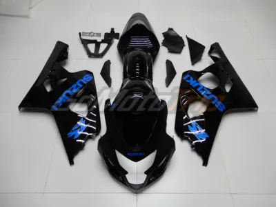 2004 2005 Suzuki Gsx R750 600 Black Blue Fairing 1