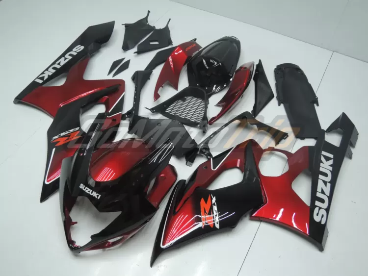 2005 2006 Suzuki Gsx R1000 Black Red Fairing Kit 2