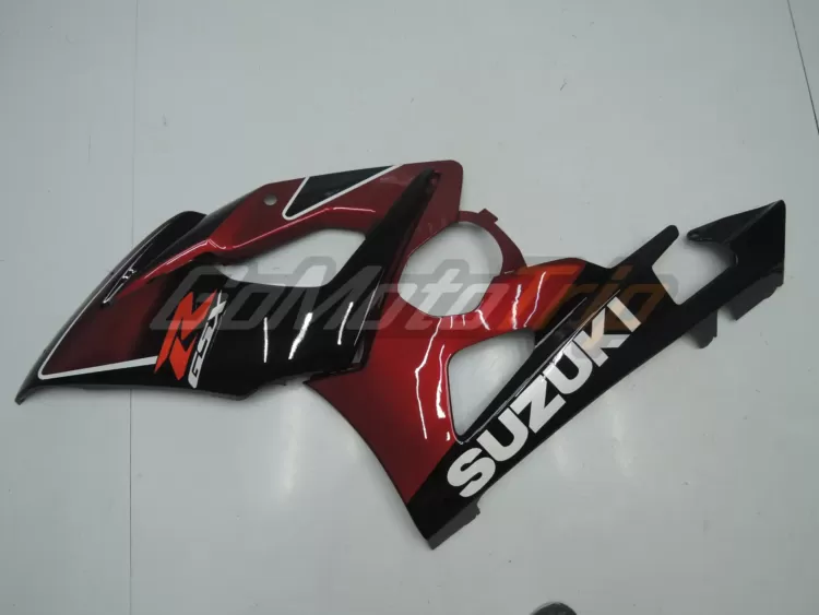 2005 2006 Suzuki Gsx R1000 Black Red Fairing Kit 6