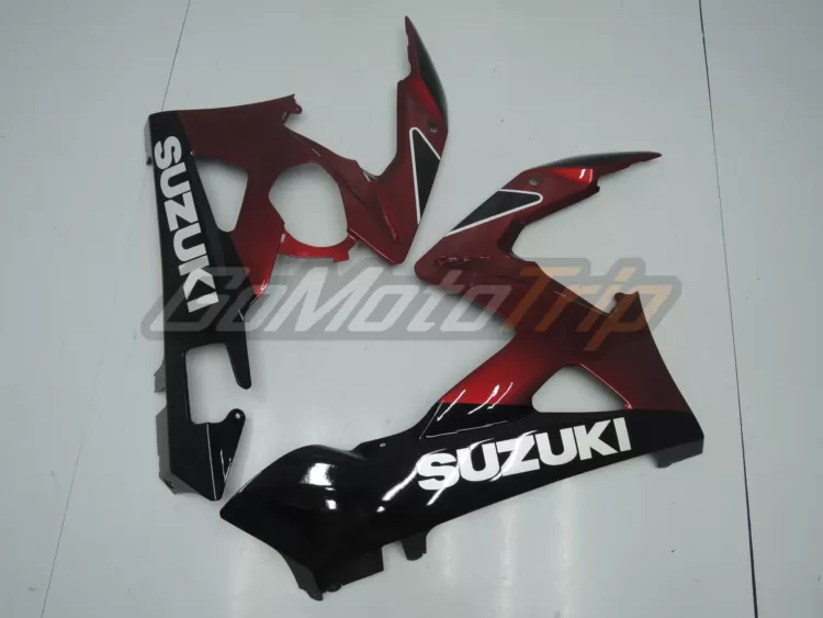 2005 2006 Suzuki Gsx R1000 Black Red Fairing Kit 9