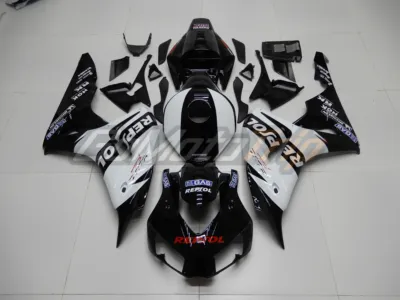 2006 2007 Honda Cbr1000rr Black White Repsol Fairing 1