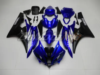 2006 2007 Yamaha Yzf R6 Blue Black Fairing 1