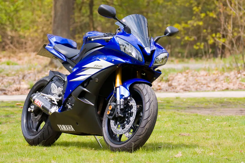 2006 2007 Yamaha Yzf R6 Blue Black