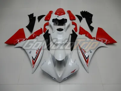 2009 2011 Yamaha Yzf R1 Pearl White Red Fairing 1