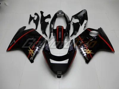 Cbr1100xx Blackbird Black Red Fairing 1