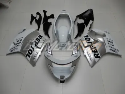 Cbr1100xx Blackbird Silver White Repsol Fairing 1