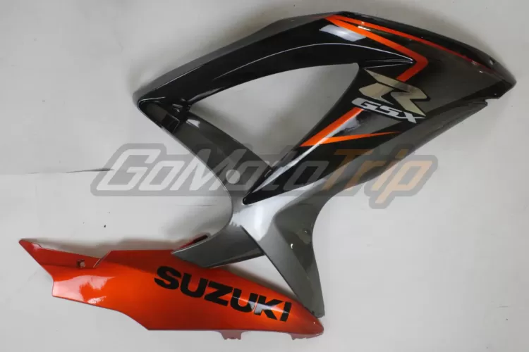 2008 2010 Suzuki Gsx R600 Black Orange Fairing 10