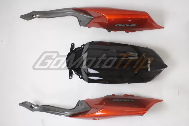 2008 2010 Suzuki Gsx R600 Black Orange Fairing 11