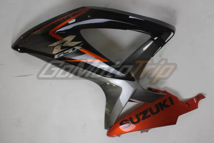 2008 2010 Suzuki Gsx R600 Black Orange Fairing 9