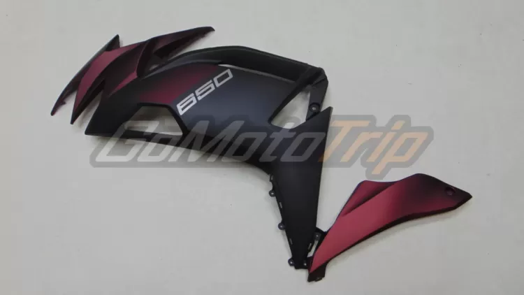 2020 2023 Kawasaki Ninja 650 Matte Black Red Fairing 5