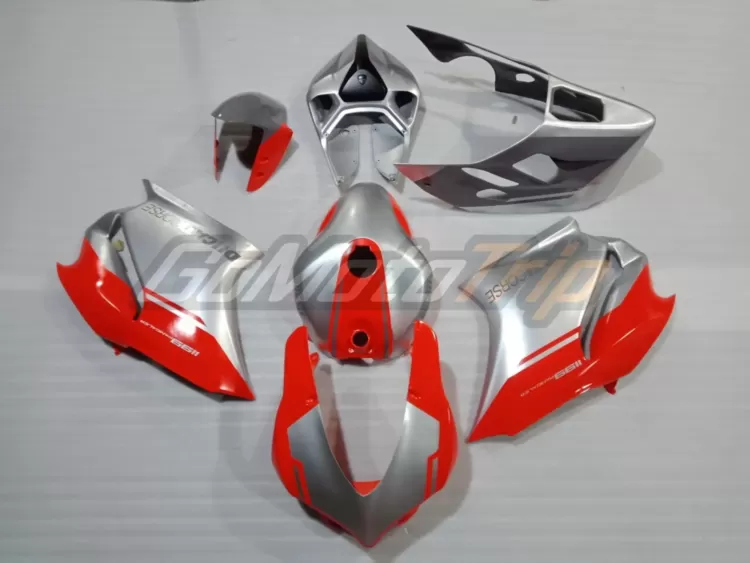 Ducati 1199 Red Silver Race Fairing 1