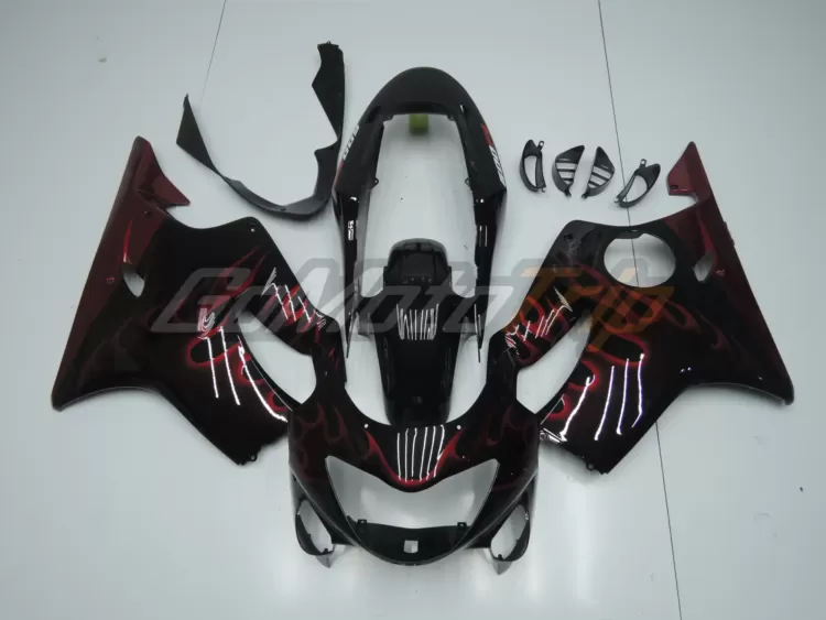 1999 2000 Honda Cbr600f4 Red Flame Fairing 1