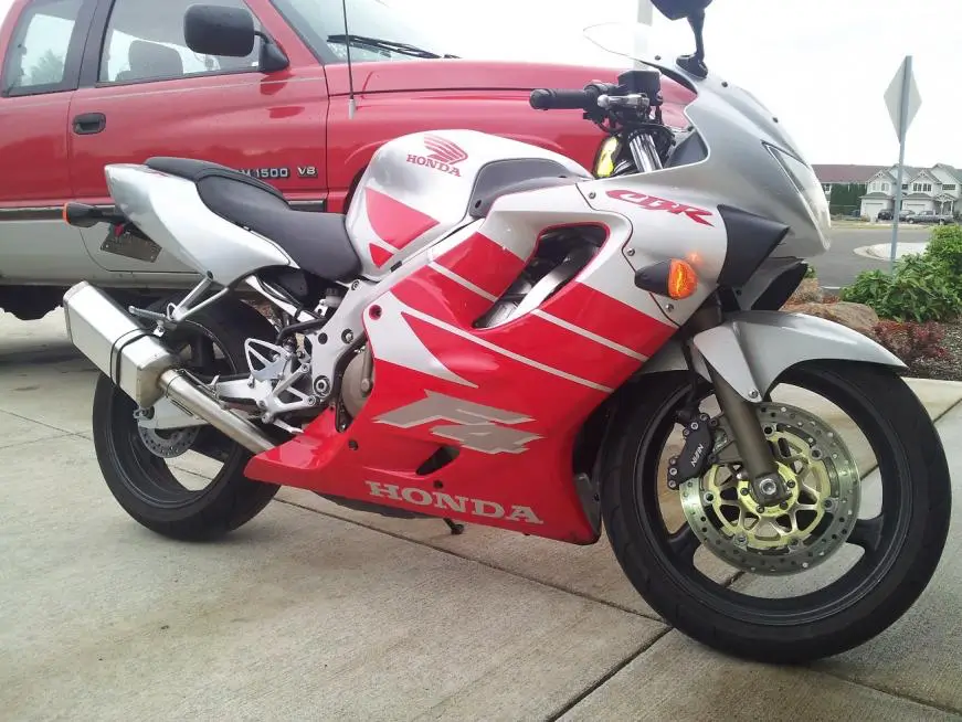 1999 2000 Honda Cbr600f4 Silver Red Fairing 11